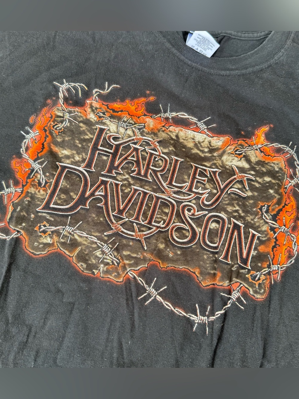 Harley-Davidson of Salt Lake City Utah T-Shirt Barbed Wire men’s size 2XL XXL